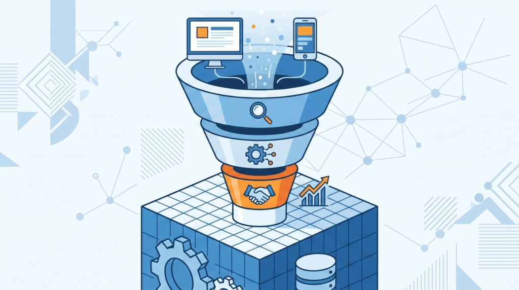B2B Marketing Funnel bauen Titelbild
